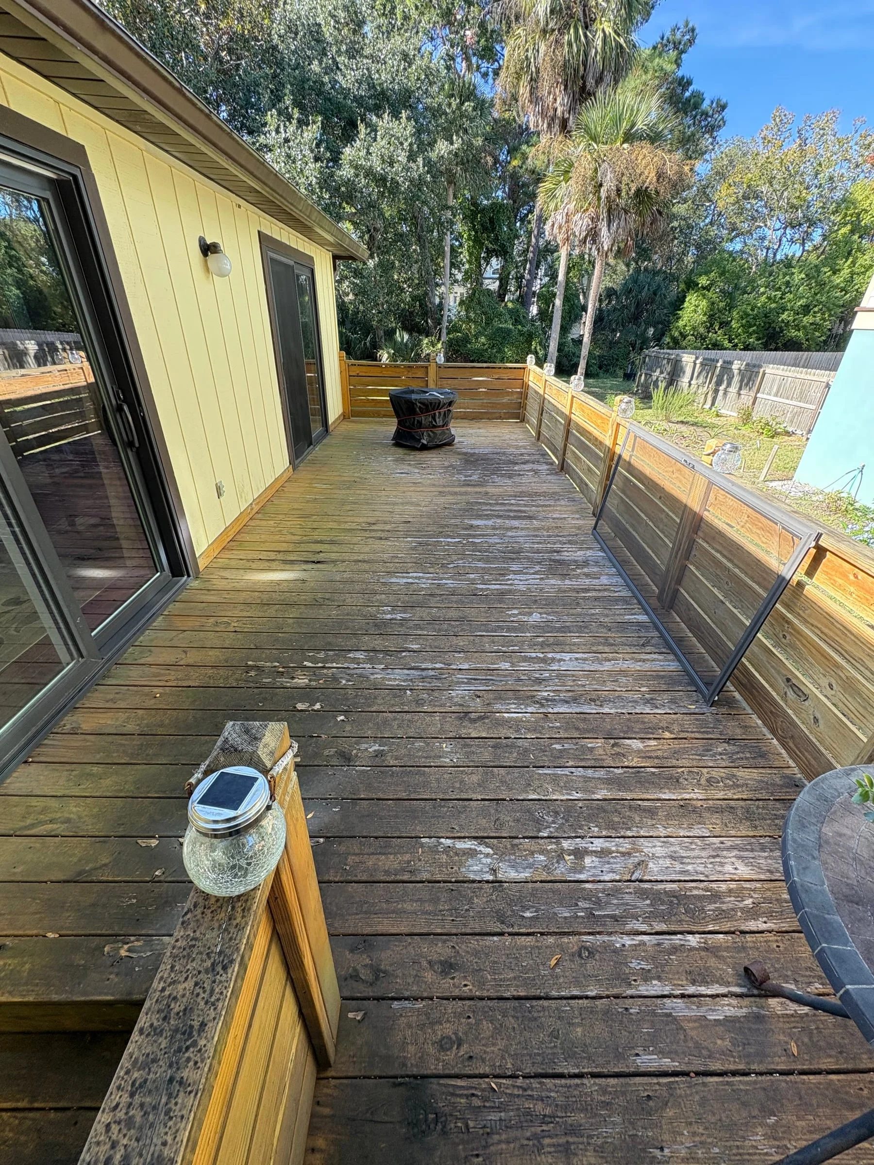 Deck Restoration — before